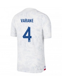 Frankrike Raphael Varane #4 Replika Borta Kläder VM 2022 Kortärmad